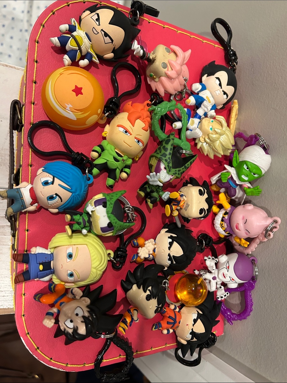 Dragon Ball Z Cartoon Character Keychain Set - 19 in all